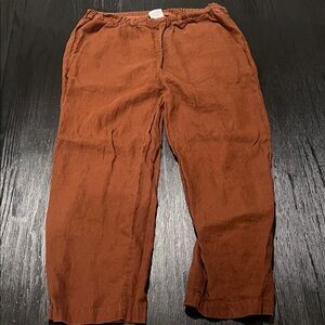 Quince linen pants in brown